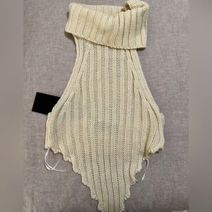 Local European knit cream top